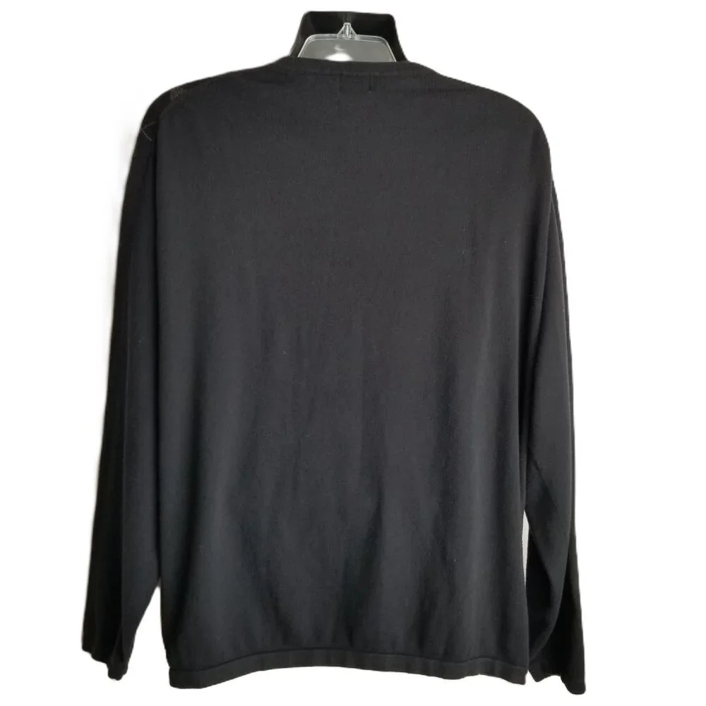 Dockers Argyle Sweater XXL Black Brown Tan Cotton Preppy Golf Grandpa Core